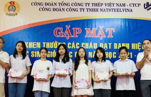 THÉP VIỆT – SING TỔ CHỨC BUỔI GẶP MẶT CÁC CHÁU HỌC SINH GIỎI CÁC CẤP NĂM HỌC 2021- 2022